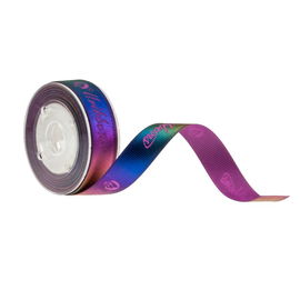 16mm het Polylint van Regenbooggrosgrain door de Yard, het Dunne Lint van Douanegrosgrain