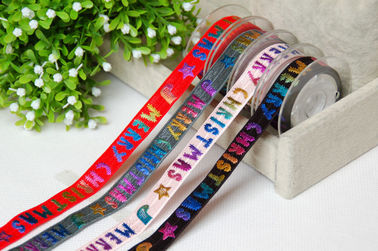 Regenbooggoud op Elastische Gepersonaliseerde de Manchetdecoratie van het Giftlint