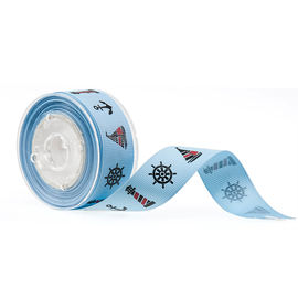 19mm 2 Kleuren Gedrukt Grosgrain-Lint voor Kosmetische Verpakkende Decoratie