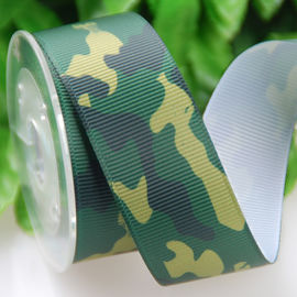 Het Lint van de Grosgrainpolyester, Sublimatie 25cm de Camouflagelint van de Giftverpakking