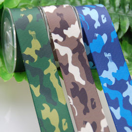 Het Lint van de Grosgrainpolyester, Sublimatie 25cm de Camouflagelint van de Giftverpakking