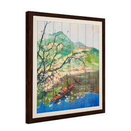 Het Lint die van het huisdecor 54 X 43.5cm schilderen Grootte met Houten Bestand Kaderscheur