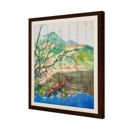 Het Lint die van het huisdecor 54 X 43.5cm schilderen Grootte met Houten Bestand Kaderscheur