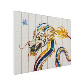 Het kleurrijke Chinese Draak Schilderen, Hotelmuur het Hangen Lintkunstwerk