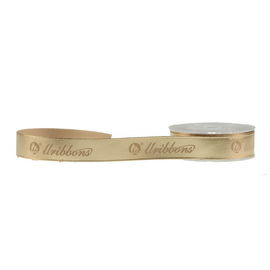 Het gekleurde Lint van Kerstmisgrosgrain, Cake die 16mm Gouden Grosgrain Lint verpakken