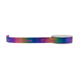 16mm het Polylint van Regenbooggrosgrain door de Yard, het Dunne Lint van Douanegrosgrain