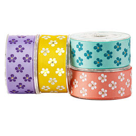 Bloem Gedrukt Grosgrain-Lint, het Gepersonaliseerde Grosgrain-de Zak van het Lintsuikergoed Verpakken