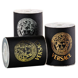 De zwarte Geur die van Folie Gouden Versace 75mm Grosgrain Lint verpakken