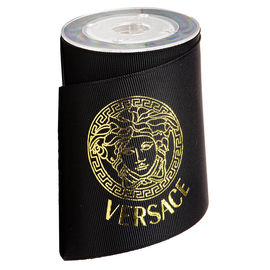 De zwarte Geur die van Folie Gouden Versace 75mm Grosgrain Lint verpakken