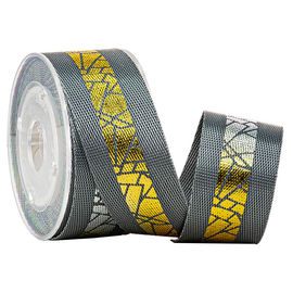 Gouden Patroon 25mm van de loopschoenenfolie Nylon Singelbandband