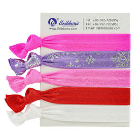 Van de het Haarpolyester van Spandex Kleurrijke Meisjes het Elastiekjearmbanden van Spandex