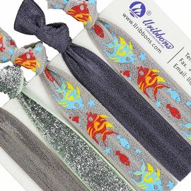 Massa Gepersonaliseerd Overzees Dierlijk Patroon 16mm Elastische Vrije Haarbanden
