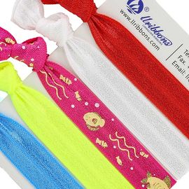 Van de de Stoffensublimatie van polyesterspandex Rode Elastische het Haarbanden 16mm