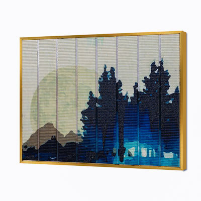 Van de de Nachtscène van het huisdecor het Lint Abstracte Schilderijen